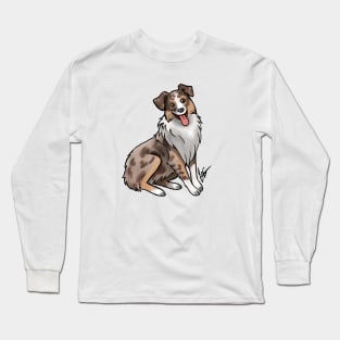 Dog - Australian Shepherd - Red Merle Long Sleeve T-Shirt